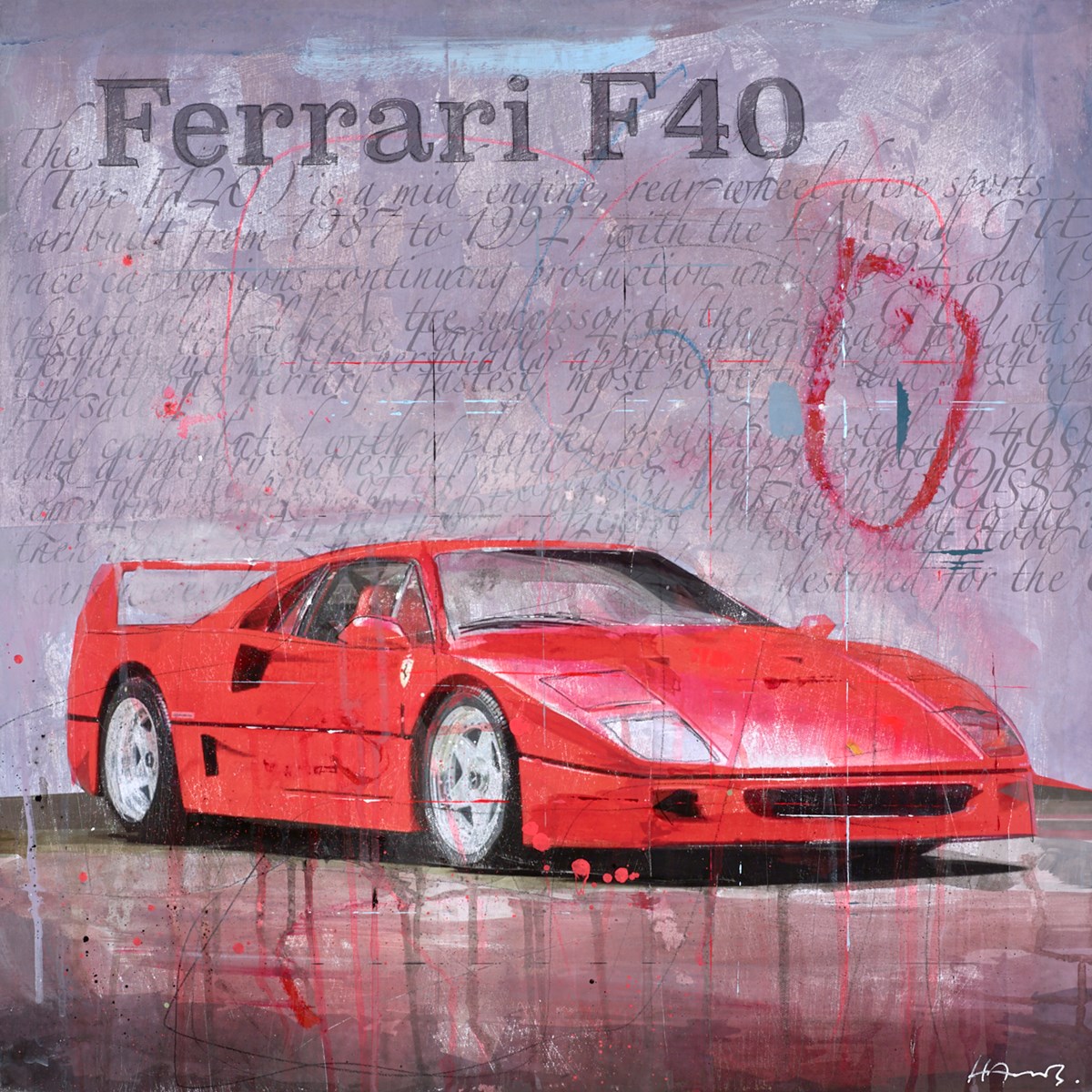 Red Ferrari F40